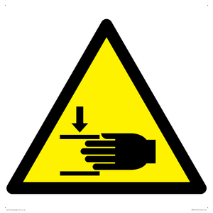 Warning Crush hazard Symbol